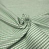 Viscose Stretch Checked 5526 - Green/White Viscose Stretch Checked 5526 - Green/White
