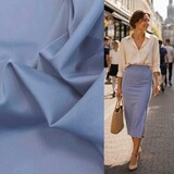 Satin Cotton Comfort Stretch SK32 - Sky Blue ! NEW !