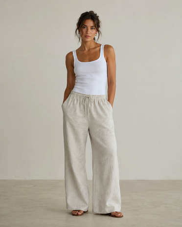 Linnen Viscose Twill 5529 - Creme