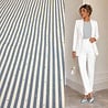 Katoen Poplin met strass steentjes  - 5531