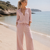 Lin Viscose 5537 - rose clair Lin Viscose 5537 - rose clair