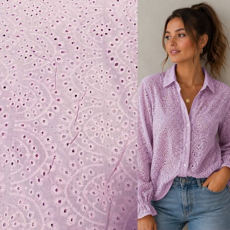 Coton brodé 5538 - rose clair