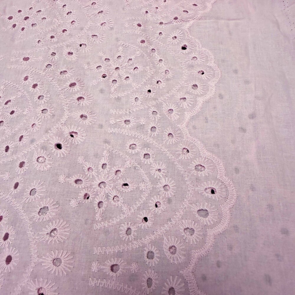 Embroidered Cotton 5538 - light pink