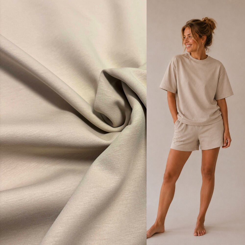 Cotton Scuba CT05 - beige Cotton Scuba CT05 - beige