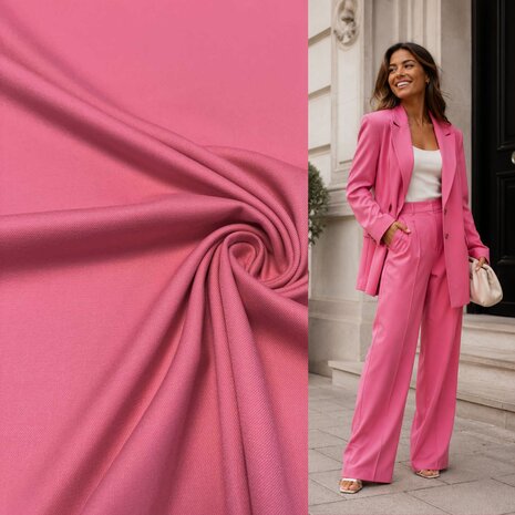 Bambus-Gabardine-Stretch BC41 – Hellfuchsia !!NEU!!