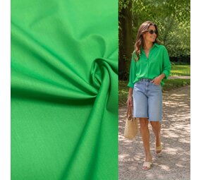 Popeline de coton 5542 - vert émeraude Popeline de coton 5542 - vert émeraude