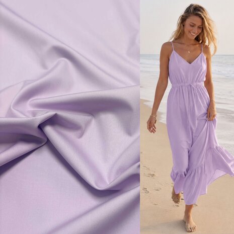 Popeline de coton 5543 - lilas