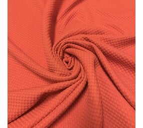 VJ-COUPON - Stretch-Strickware mit Waffelstruktur 4997 - rot 250 x 170 cm (Fuß)