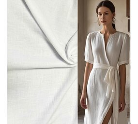 VJ COUPON - Light Linen 5179 - White 190X140CM VJ COUPON - Light Linen 5179 - White 190X140CM