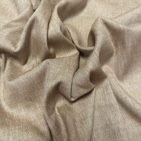 VJ COUPON -Linnen 5104 - beige melange 90X140CM (FT) VJ COUPON -Linnen 5104 - beige melange 90X140CM (FT)