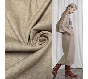 COUPON VJ - Lin 5104 - beige chiné 90X140CM (FT)