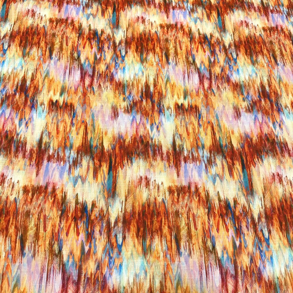 VJ COUPON - Linen look Viscose Stretch 5107 120X140CM