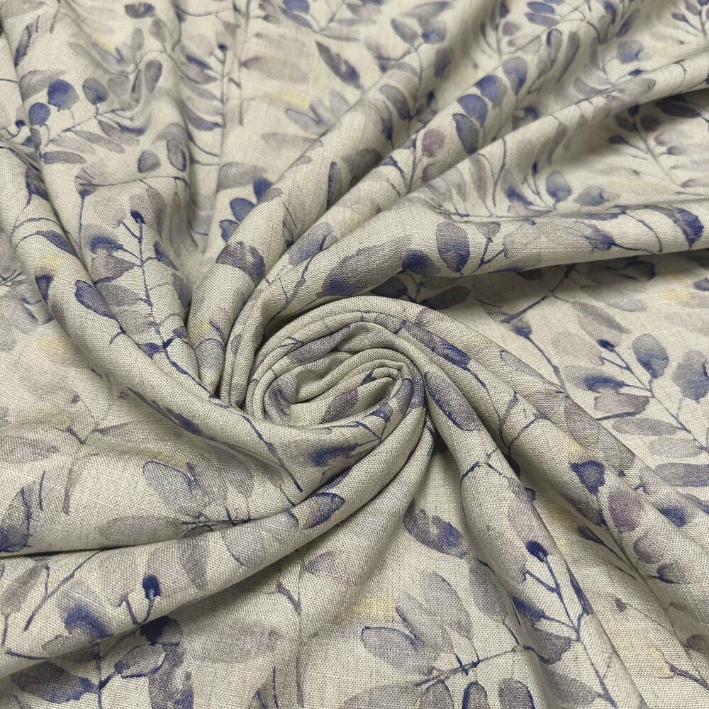 VJ COUPON Linen Viscose Inkjet 5096 130+85 X140CM VJ COUPON Linen Viscose Inkjet 5096 130+85 X140CM