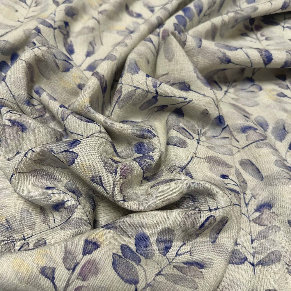 VJ COUPON Lin Viscose Jet d'encre 5096 130+85 X140CM