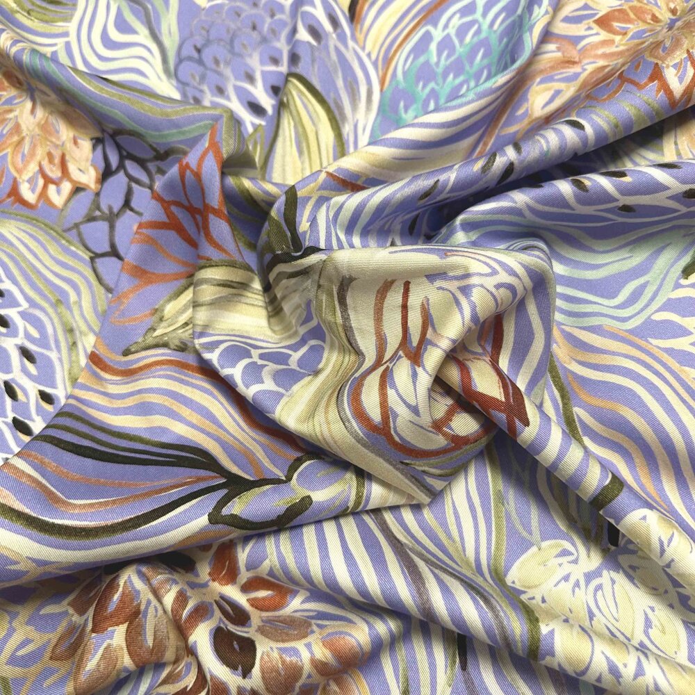 VJ COUPON Satin Baumwolle/Viskose 4473 60 x 140 cm
