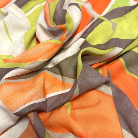 VJ COUPON -Linnenlook Viscose  Inkjet 4532   70X140CM