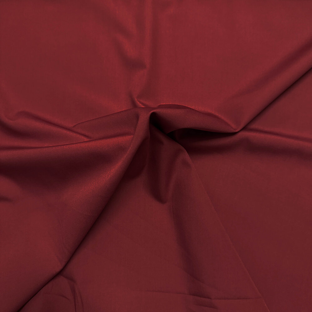 Popeline de coton 5554 - rouge bordeaux Popeline de coton 5554 - rouge bordeaux