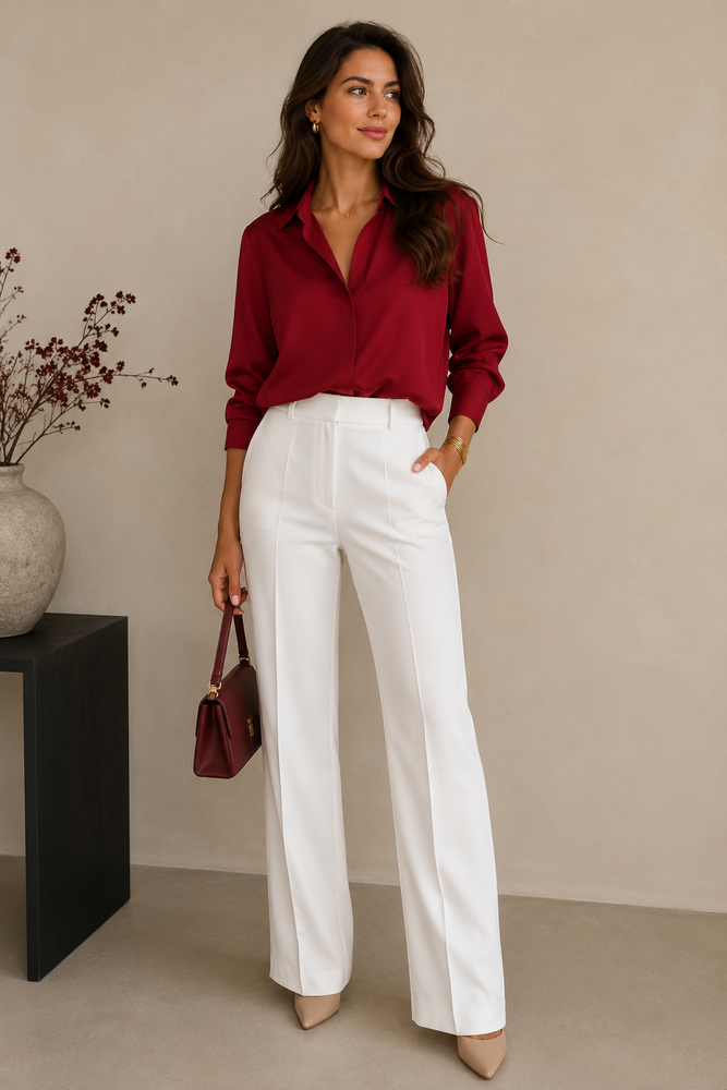 Cotton poplin 5554 - wine red Cotton poplin 5554 - wine red