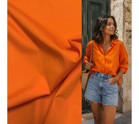 Baumwollpopeline 5559 - orange Baumwollpopeline 5559 - orange