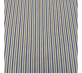 Baumwollpopeline 5568 - Creme/Beige/Blau gestreift Baumwollpopeline 5568 - Creme/Beige/Blau gestreift