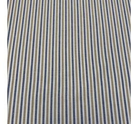 Popeline de coton 5568 - Rayures crème/beige/bleu Popeline de coton 5568 - Rayures crème/beige/bleu