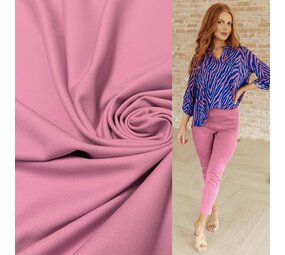 COUPON VJ - Terlenka bi-stretch 4917 - rose 130 x 140 cm