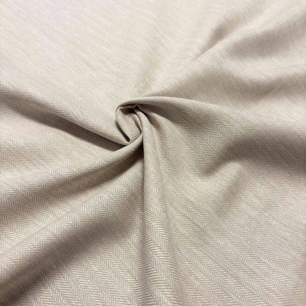 Lin et coton LK01 - beige/blanc Lin et coton LK01 - beige/blanc