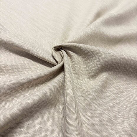Leinen-Baumwolle LK01 – Beige/Weiß Leinen-Baumwolle LK01 – Beige/Weiß