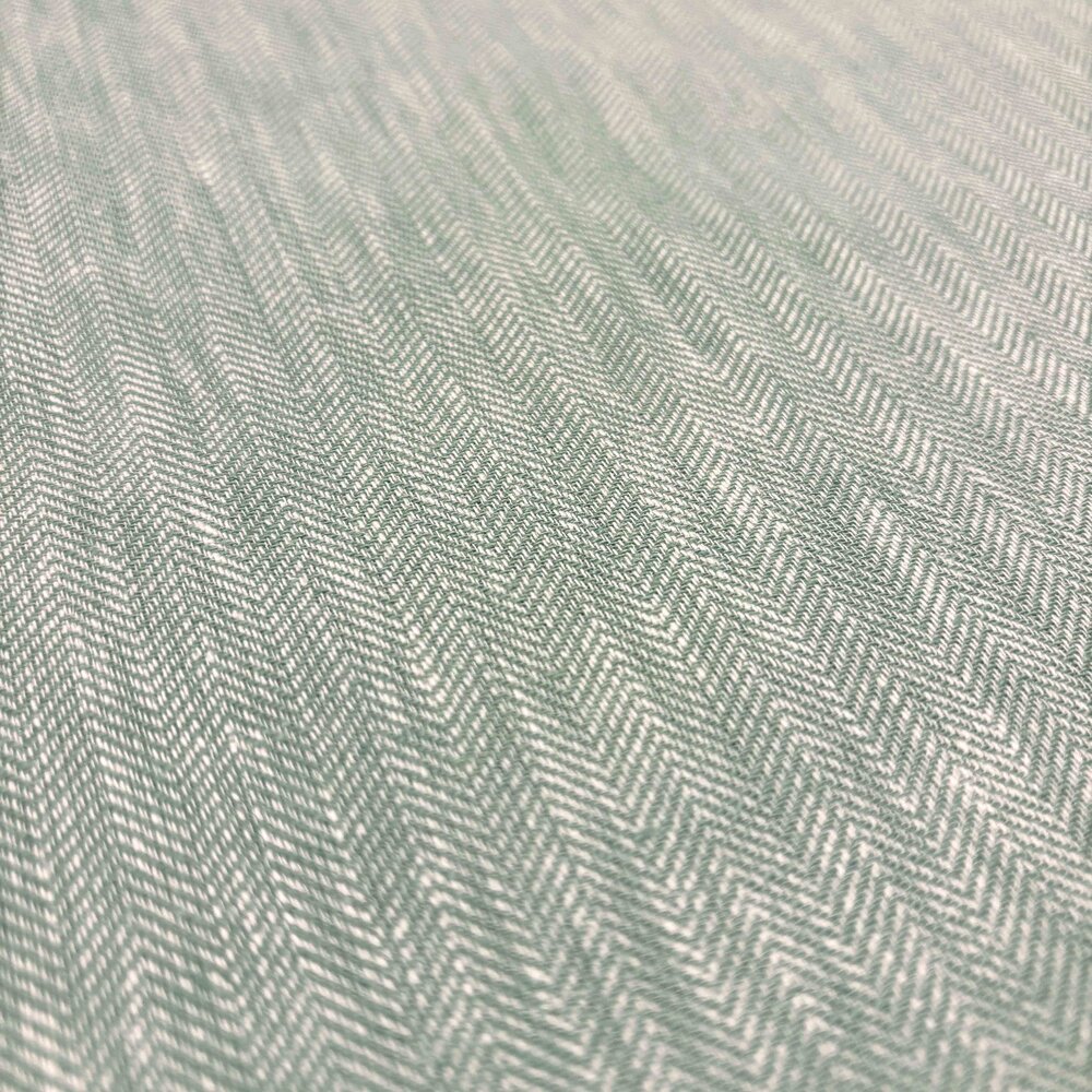 Lin et coton LK03 - vert poudré/blanc