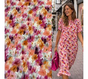 VJ COUPON Bamboe Jersey Dessin - 5465 70X150CM VJ COUPON Bamboe Jersey Dessin - 5465 70X150CM