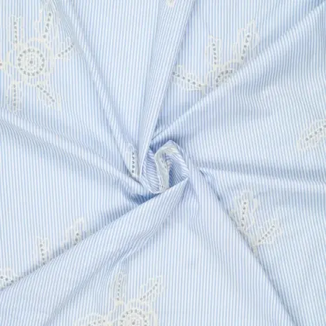 Coupon VJ Coton Batiste Brodé AA33 60X140CM Coupon VJ Coton Batiste Brodé AA33 60X140CM