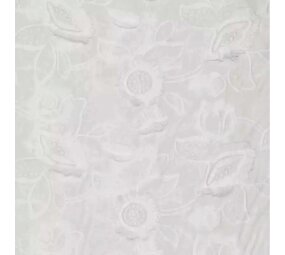 Coupon VJ Coton Batiste Brodé AA45 75X140CM Coupon VJ Coton Batiste Brodé AA45 75X140CM