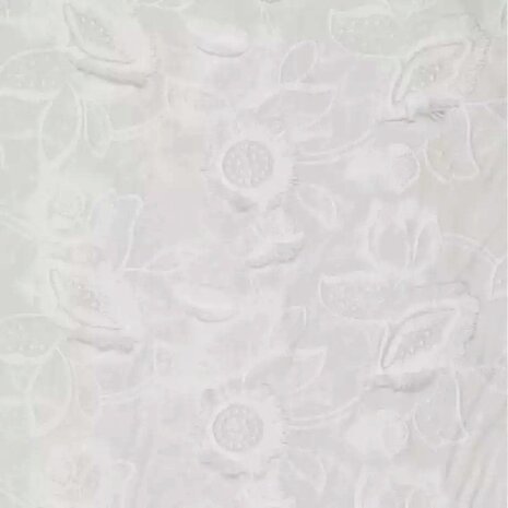 VJ COUPON Baumwollbatist, bestickt, AA45, 75 x 140 cm
