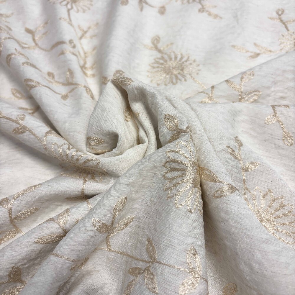 VJ COUPON Viscose Brodé 5449 100+90 X150CM VJ COUPON Viscose Brodé 5449 100+90 X150CM