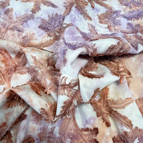 VJ COUPON - Cotton Batiste Embroidered 5474 125X140CM VJ COUPON - Cotton Batiste Embroidered 5474 125X140CM