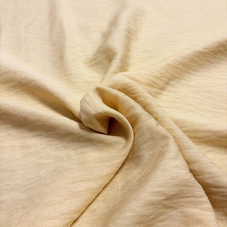 VJ COUPON -Linnen Viscose Twill 5497 - Licht okergeel 180X145CM