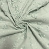 COUPON VJ - Batiste de coton brodée 4516 - vert poudré 100 x 140 cm