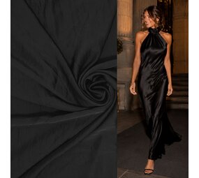 Silky Satin Stretch SI06 - black Silky Satin Stretch SI06 - black