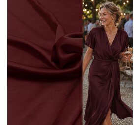 Seidiger Stretch-Satin SI13 – weinrot Seidiger Stretch-Satin SI13 – weinrot