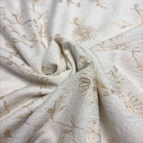 VJ COUPON Viscose Brodé 5449 100+110 X150CM