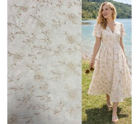 VJ COUPON Viscose Embroidered 5449 100+110 X150CM VJ COUPON Viscose Embroidered 5449 100+110 X150CM
