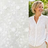 VJ COUPON Katoen Batist Geborduurd 5505 100+45+45 X140CM VJ COUPON Katoen Batist Geborduurd 5505 100+45+45 X140CM