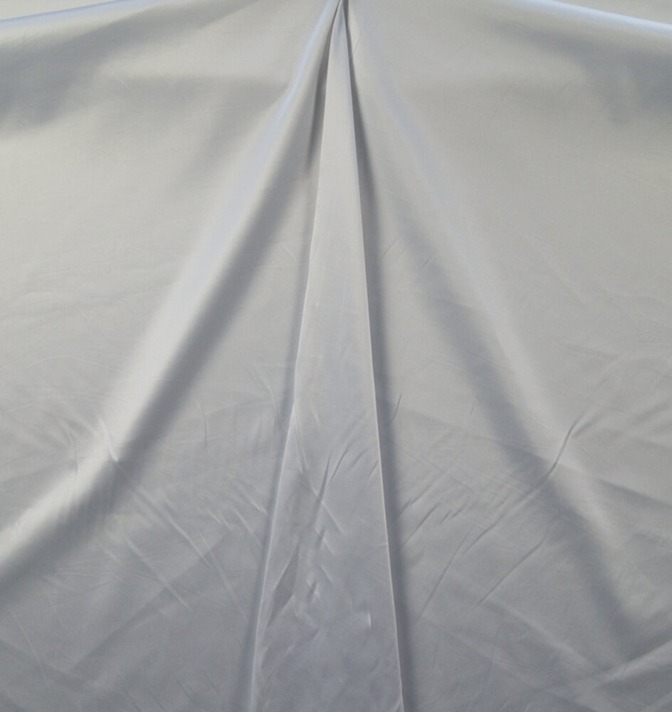 COUPON VJ - Coton brillant uni S27 - Blanc cassé 60 x 140 cm