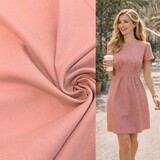 VJ COUPON -  	Stretch Linnen L06 - oud roze  40X140CM