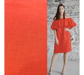 VJ COUPON – Stretch-Leinen L22 – leuchtend rot, 75 x 140 cm