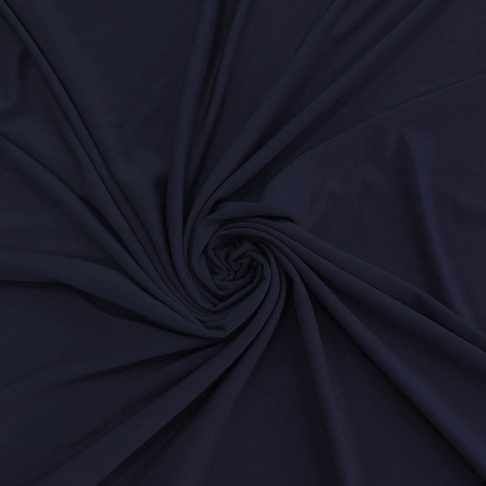 VJ COUPON Bambus-Jersey Uni BV11 - Dunkelblau 80 x 145 cm