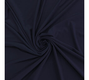 VJ COUPON 	Bamboo Jersey Uni BV11 - donkerblauw  80X145CM