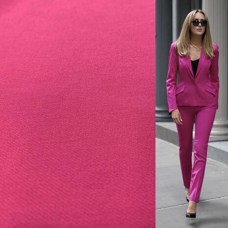 VJ COUPON  Terlenka 4-Wege-Stretch TS24 - Fuchsia 75x147cm