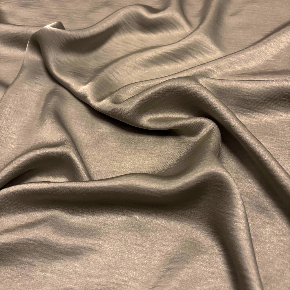 Satin extensible soyeux SI18 - beige chaud Satin extensible soyeux SI18 - beige chaud
