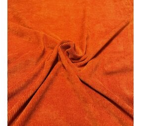 VJ COUPON -  Corduroy Stretch - CS16 - Oranje  100X140CM